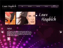 Tablet Screenshot of lauraheydrich.com